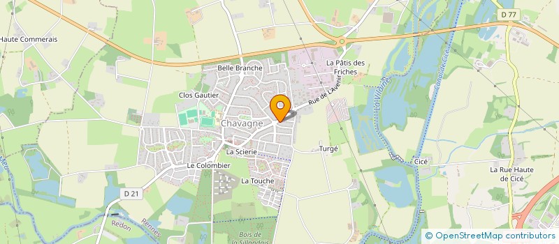 localisation de l'entreprise ASS FONCIERE REMEMBREMENT DE CHAVAGNE  CHAVAGNE