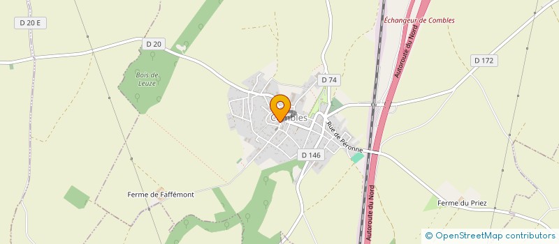 localisation de l'entreprise ASS FONCIERE REMEMBREMENT DE COMBLES  COMBLES