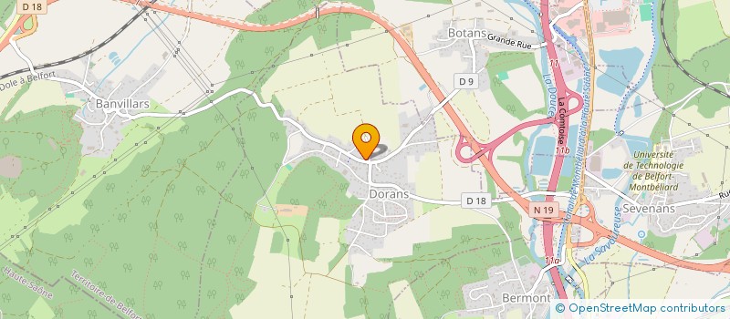 localisation de l'entreprise ASS FONCIERE REMEMBREMENT DE DORANS à DORANS