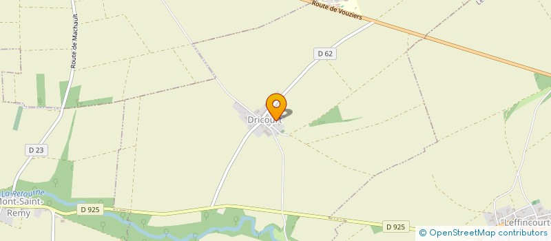 localisation de l'entreprise ASS FONCIERE REMEMBREMENT DE DRICOURT  DRICOURT