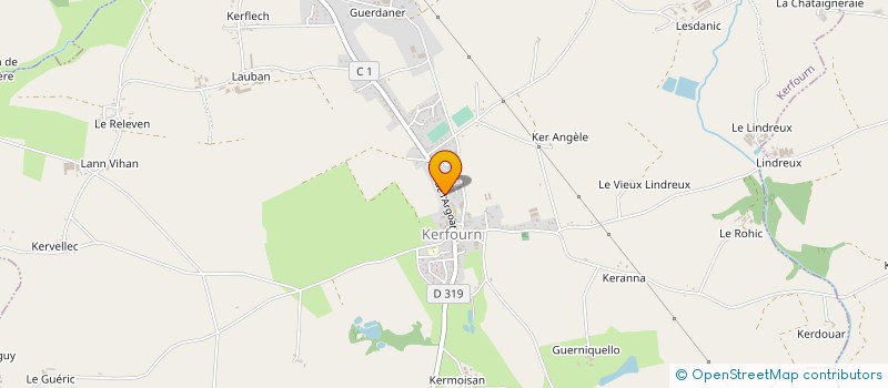 localisation de l'entreprise ASS FONCIERE REMEMBREMENT DE KERFOURN à KERFOURN