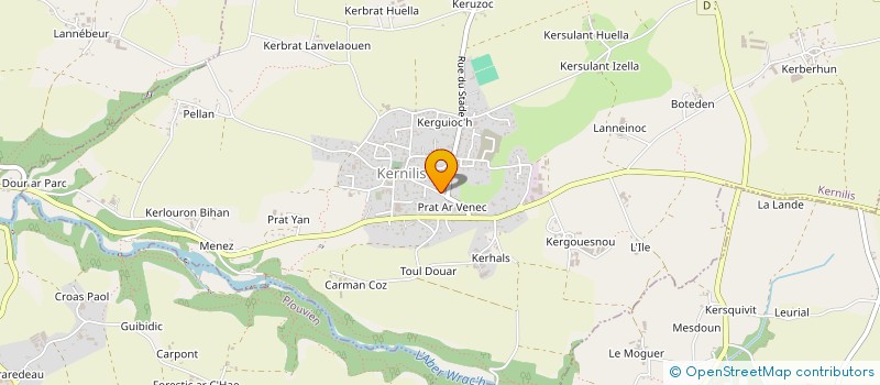 localisation de l'entreprise ASS FONCIERE REMEMBREMENT DE KERNILIS à KERNILIS