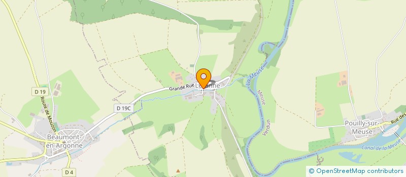 localisation de l'entreprise ASS FONCIERE REMEMBREMENT DE LETANNE  LETANNE