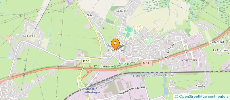 localisation de l'entreprise ASS FONCIERE REMEMBREMENT DE MONTOIR à MONTOIR-DE-BRETAGNE