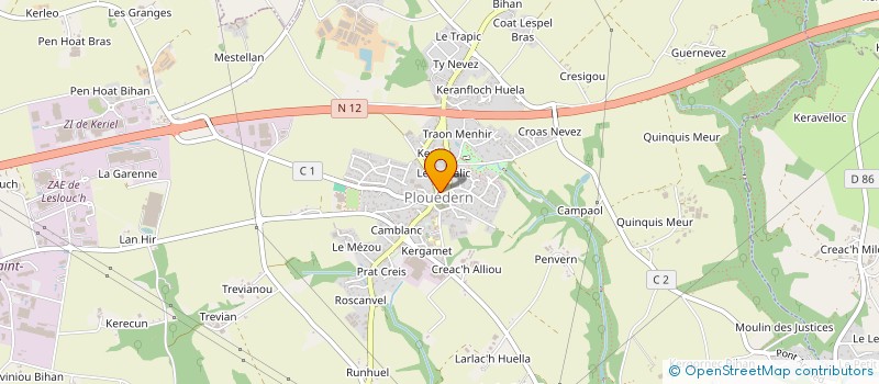 localisation de l'entreprise ASS FONCIERE REMEMBREMENT DE PLOUEDERN à PLOUEDERN