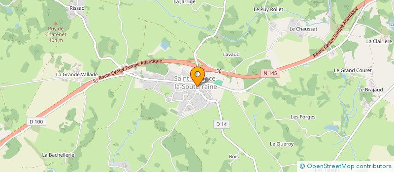 localisation de l'entreprise ASS FONCIERE REMEMBREMENT DE ST MAURICE à SAINT-MAURICE-LA-SOUTERRAINE