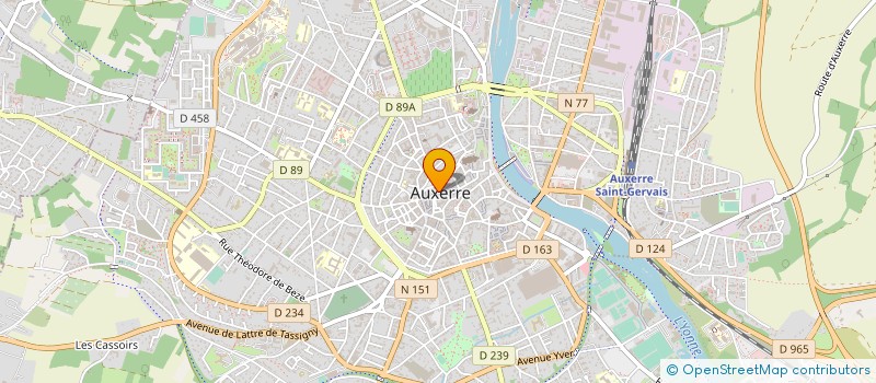 localisation de l'entreprise ASS FONCIERE REMEMBREMENT DE VAUX à AUXERRE