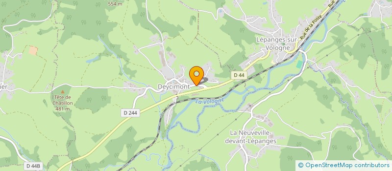 localisation de l'entreprise ASS FONCIERE REMEMBREMENT DEYCIMONT  DEYCIMONT