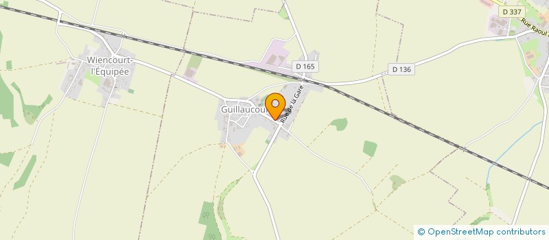 localisation de l'entreprise ASS FONCIERE REMEMBREMENT GUILLAUCOURT  GUILLAUCOURT