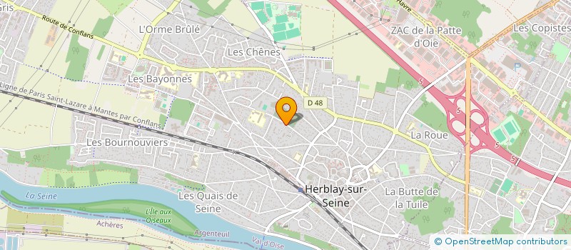 localisation de l'entreprise ASS FONCIERE REMEMBREMENT HERBLAY  HERBLAY-SUR-SEINE