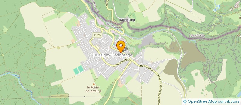 localisation de l'entreprise ASS FONCIERE REMEMBREMENT HUSSIGNY-GODBR à HUSSIGNY-GODBRANGE