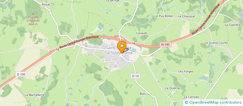 localisation de l'entreprise ASS FONCIERE REMEMBREMENT LA CROISIERE à SAINT-MAURICE-LA-SOUTERRAINE