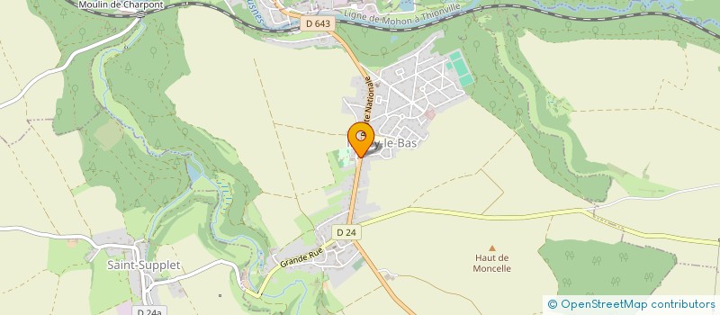 localisation de l'entreprise ASS FONCIERE REMEMBREMENT MERCY-LE-BAS  MERCY-LE-BAS