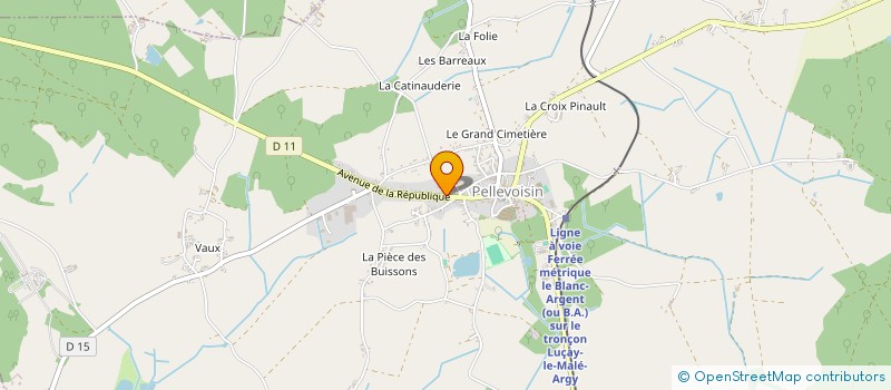 localisation de l'entreprise ASS FONCIERE REMEMBREMENT PELLEVOISIN à PELLEVOISIN