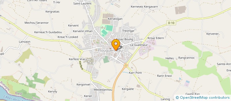 localisation de l'entreprise ASS FONCIERE REMEMBREMENT PLOUGUERNEAU  PLOUGUERNEAU