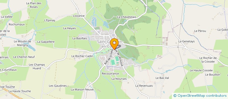 localisation de l'entreprise ASS FONCIERE REMEMBREMENT ST GERMAIN COG  SAINT-GERMAIN-EN-COGLES