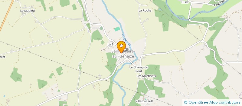 localisation de l'entreprise ASS FONCIERE REMEMBREMENT ST HILAIRE à SAINT-HILAIRE-SUR-BENAIZE