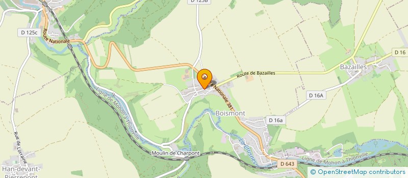 localisation de l'entreprise ASS FONCIERE REMEMBREMENT VILLE MONTOIS  VILLE-AU-MONTOIS