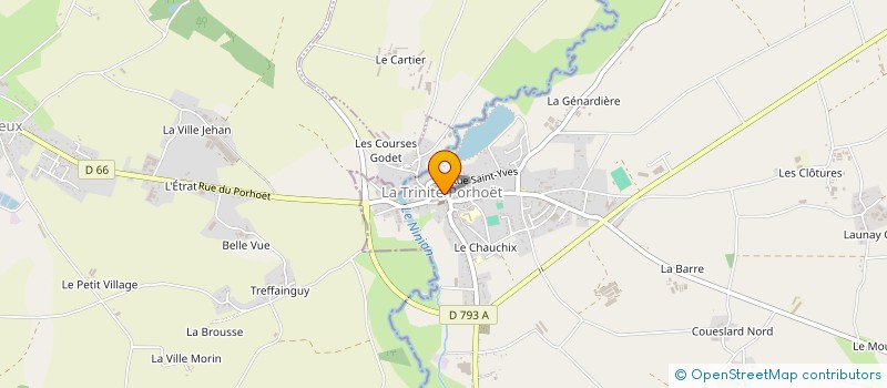 localisation de l'entreprise ASS FONCIERE REMENBREMENT à LA TRINITE-PORHOET