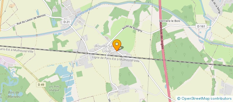 localisation de l'entreprise ASS FONCIERE ST PARRES RUVIGNY MONTAULIN  ROUILLY-SAINT-LOUP