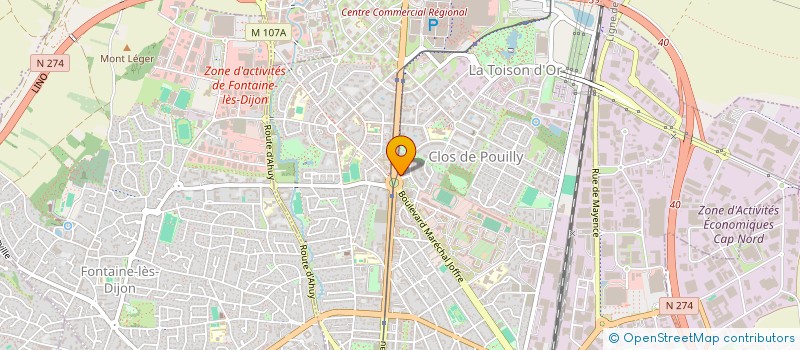 localisation de l'entreprise ASS FONCIERE URBAINE AUTORISEE LES CHARMES DU PETIT BOIS à DIJON