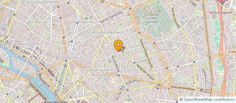 localisation de l'entreprise ASS FONCIERE URBAINE CITE DU COUVENT  PARIS