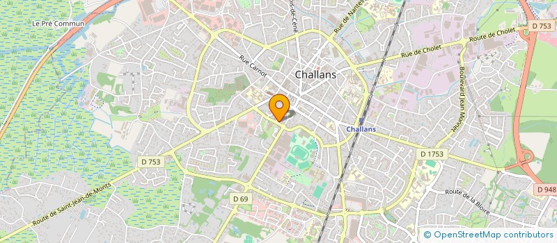 localisation de l'entreprise ASS FONCIERE URBAINE LA FAIX AUX CHIENS à CHALLANS
