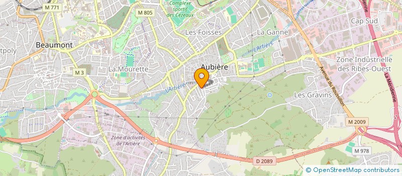 localisation de l'entreprise ASS FONCIERE URBAINE LA LABORIEUSE à AUBIERE