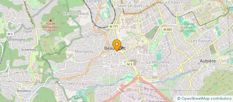 localisation de l'entreprise ASS FONCIERE URBAINE LES COLLLONGES à BEAUMONT