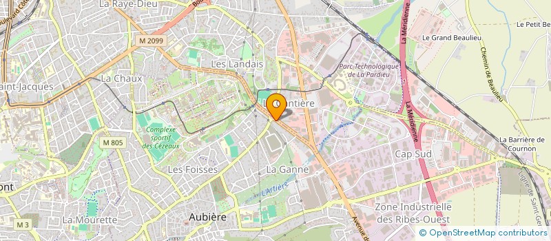 localisation de l'entreprise ASS FONCIERE URBAINE LES HAUTS CEZAUX à AUBIERE