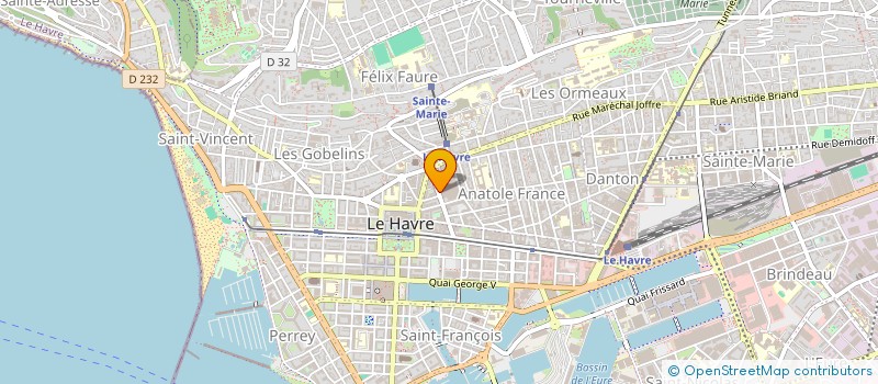 localisation de l'entreprise ASS FONCIERE URBAINE LIBRE CC COTY  LE HAVRE