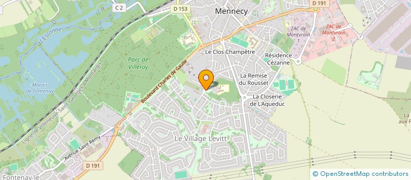 localisation de l'entreprise ASS FONCIERE URBAINE LIBRE COLLINE VERVI  MENNECY