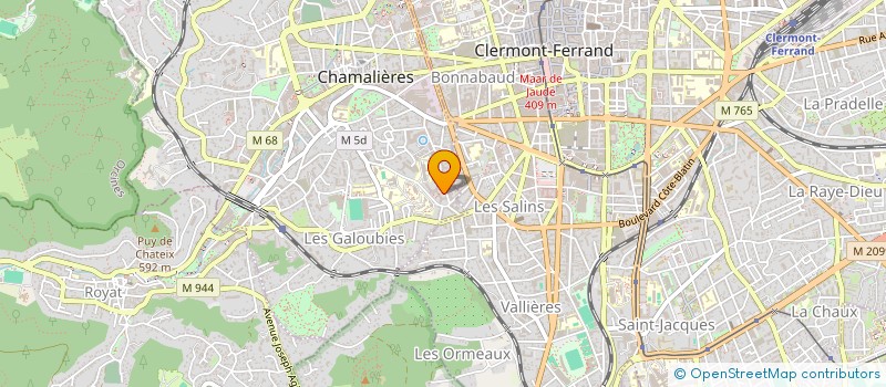 localisation de l'entreprise ASS FONCIERE URBAINE LIBRE LE ROC à CHAMALIERES