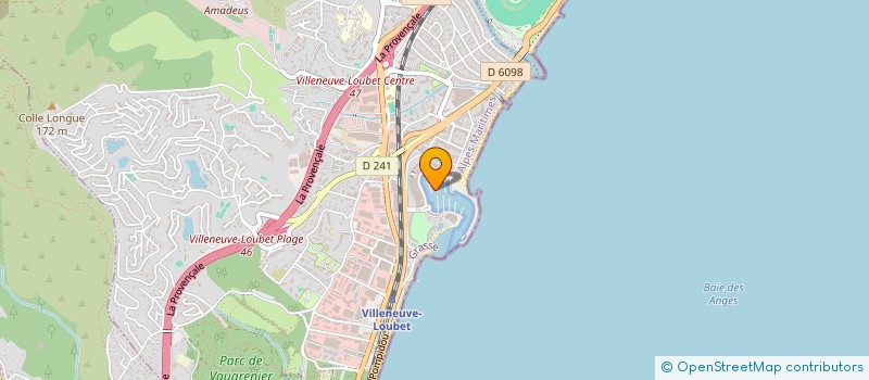 localisation de l'entreprise ASS FONCIERE URBAINE MARINA BAIE ANGES à VILLENEUVE-LOUBET