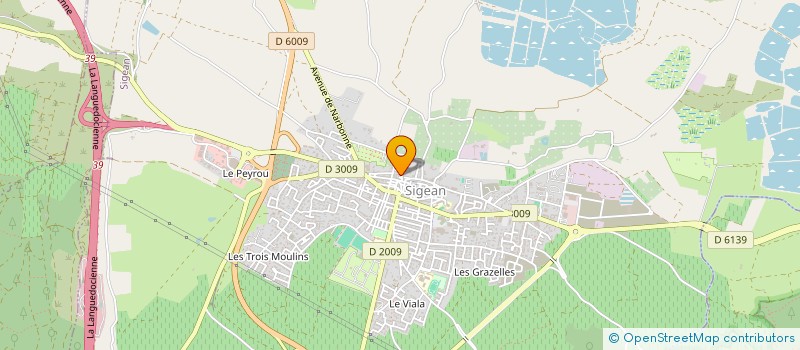 localisation de l'entreprise ASS FONCIERE URBAINE PENCHANT ETANG BOYE à SIGEAN