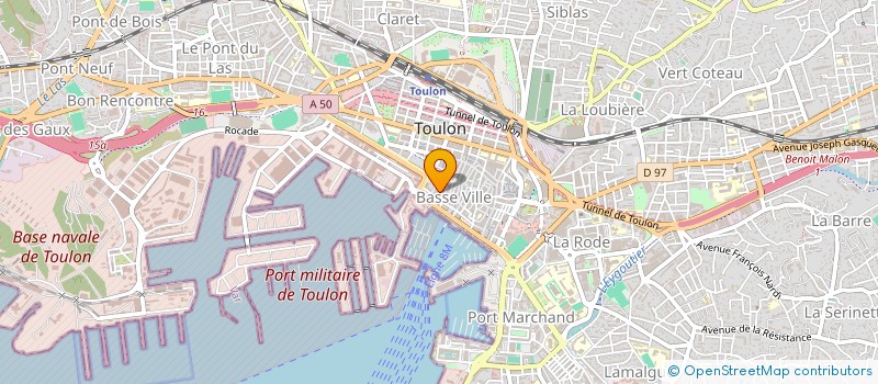 localisation de l'entreprise ASS FONCIERE URBAINE VINGT QUATRE TREIZE  TOULON