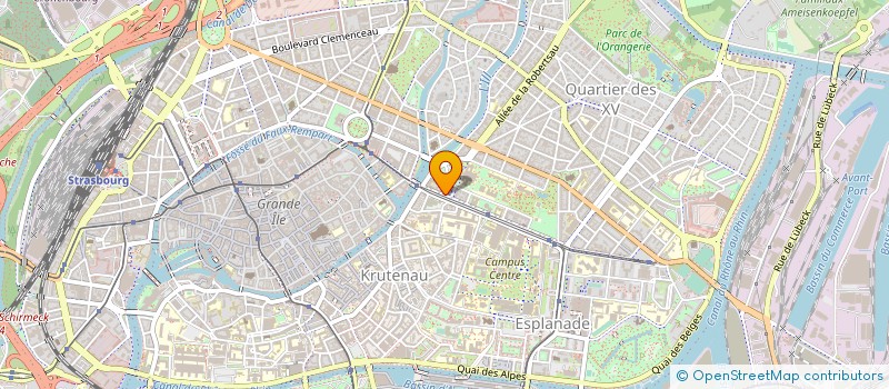 localisation de l'entreprise ASS FONDAT ETUDIANTE POUR VILLE ALSACE  STRASBOURG