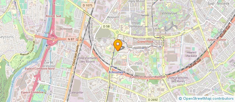 localisation de l'entreprise ASS FONDATEUR ASS RELIG CULTUR MUSULMANE à ECHIROLLES