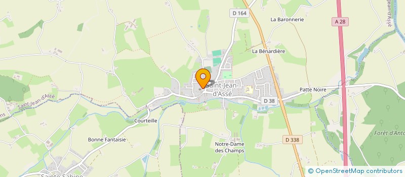 localisation de l'entreprise ASS FONDEURS D'ANTOIGNE  SAINTE-JAMME-SUR-SARTHE