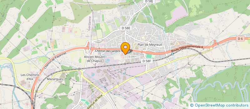 localisation de l'entreprise ASS FONDS DE PREVOYANCE DES HOUILLERE PR  MEYREUIL