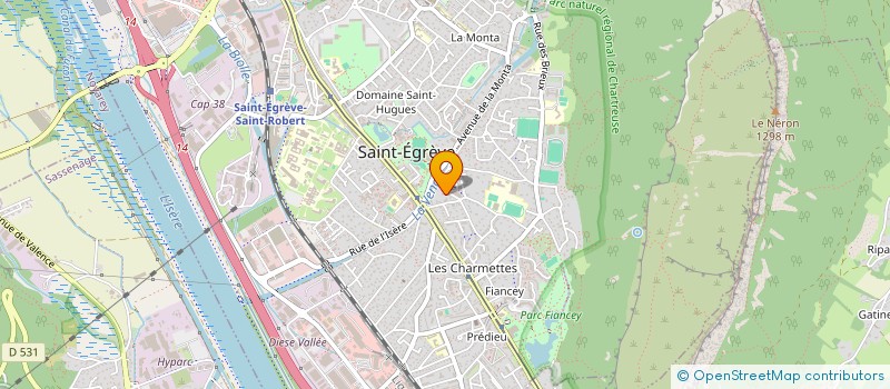 localisation de l'entreprise ASS FONTANIL OLYMPIQUE CLUB HAND BALL  SAINT-EGREVE