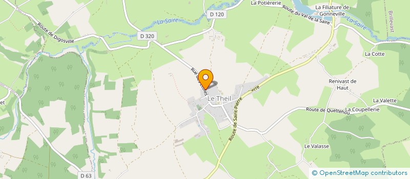 localisation de l'entreprise ASS FOOTBALL AMERICAIN DE CHERBOURG LES TERRIBLES  GONNEVILLE-LE THEIL