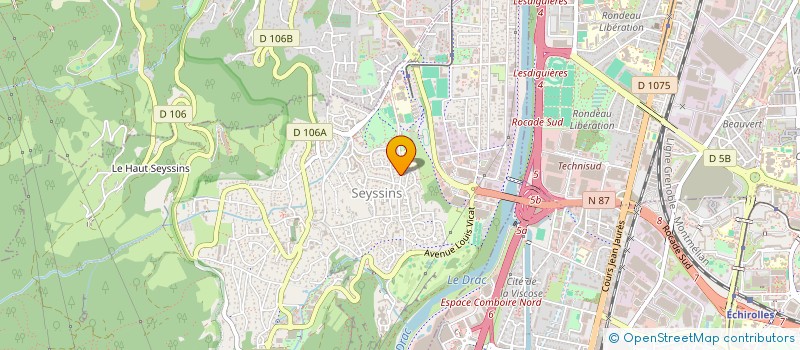 localisation de l'entreprise ASS  FOOTBALL CLUB à SEYSSINS