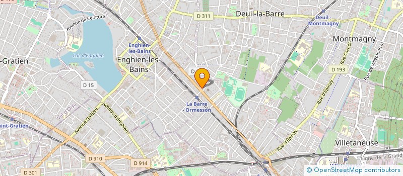 localisation de l'entreprise ASS FOOTBALL CLUB DE DEUIL  DEUIL-LA-BARRE