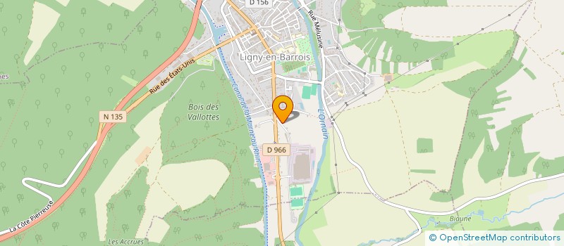 localisation de l'entreprise ASS FOOTBALL CLUB EVOBUS FRANCE SAS à LIGNY-EN-BARROIS