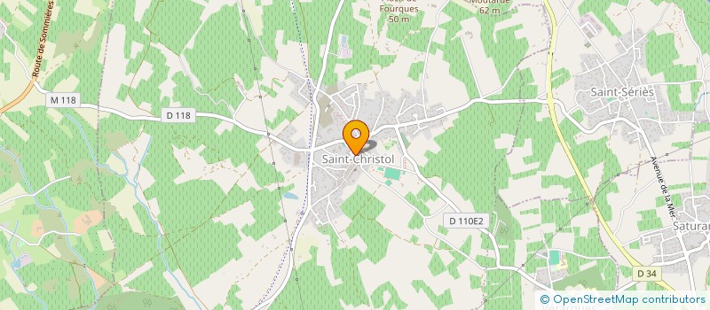 localisation de l'entreprise ASS  FOOTBALL CLUB SAINT CHRISTOLAIS  ENTRE-VIGNES