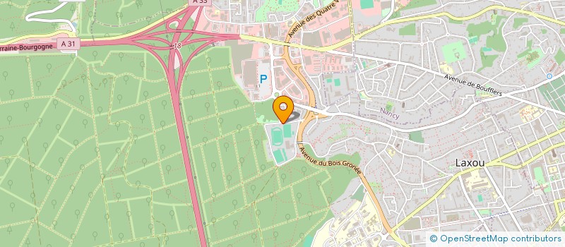 localisation de l'entreprise ASS FOOTBALL LAXOU SAPINIERE  LAXOU