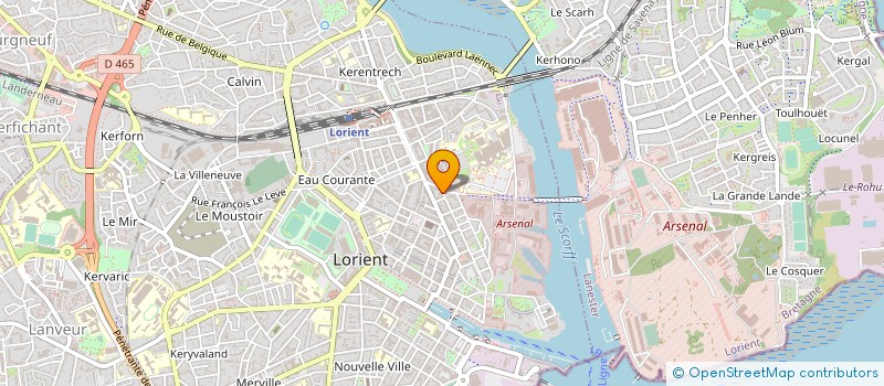 localisation de l'entreprise ASS FORAGE BTP à LORIENT