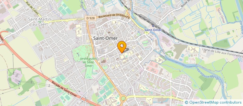 localisation de l'entreprise ASS FORCEE WATERINGUES SEPTIEME SECTION  SAINT-OMER