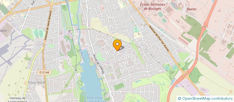 localisation de l'entreprise ASS FORM CONT DES MEDEC. BERRUYERS  BOURGES